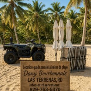 Dany Bourbonnais location quads et parasols